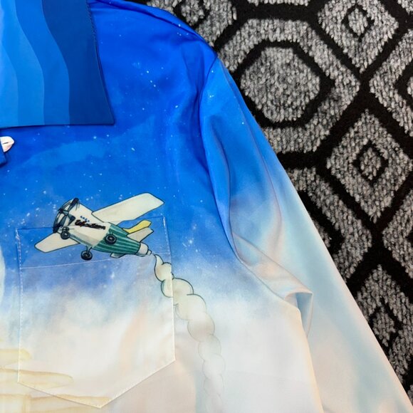 Casablanca Casa Cafe Silk Printed Shirt - Picture 7 of 9